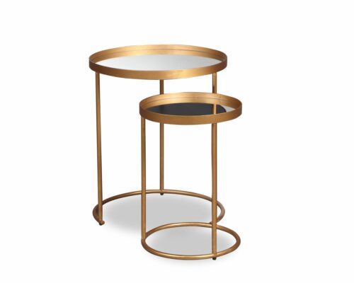 Liang & Eimil – Song Side Table Set of 2 – Antique Gold (3)