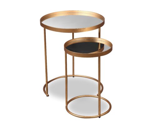 Liang & Eimil – Song Side Table Set of 2 – Antique Gold (5)