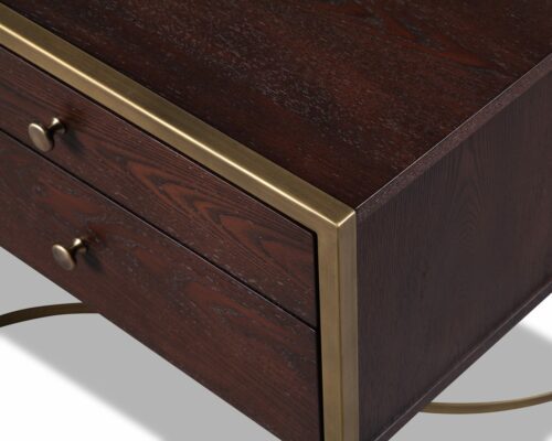 Liang & Eimil – Rivoli Bedside Table – Chocolate B. Ash Veneer-Brushed Gold (5)