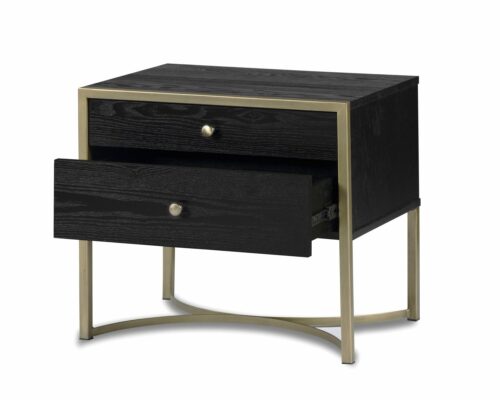 Liang & Eimil – Rivoli Bedside Table – Wenge Ash Veneer-Brushed Gold (5)