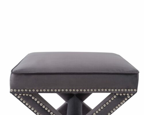 Liang & Eimil Alvar Stool – Night Grey Velvet (2)