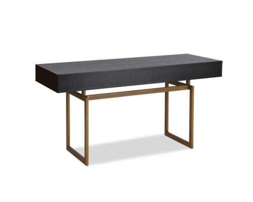 LE-Hamilton Desk Black Ash Venner & Brass Brush Painted (5)