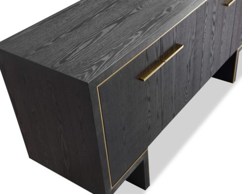 Liang & Eimil Tigur Sideboard Black Ash Veneer Gold Plating GM-SB-147