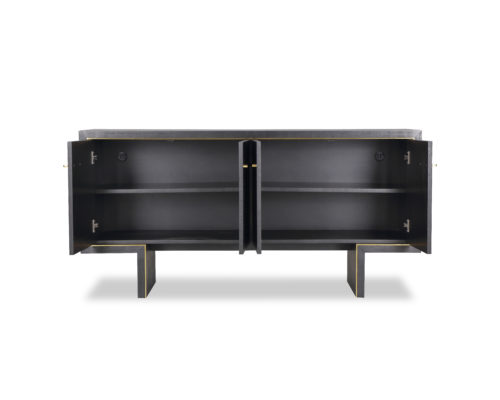 Liang & Eimil Tigur Sideboard Black Ash Veneer Gold Plating GM-SB-147