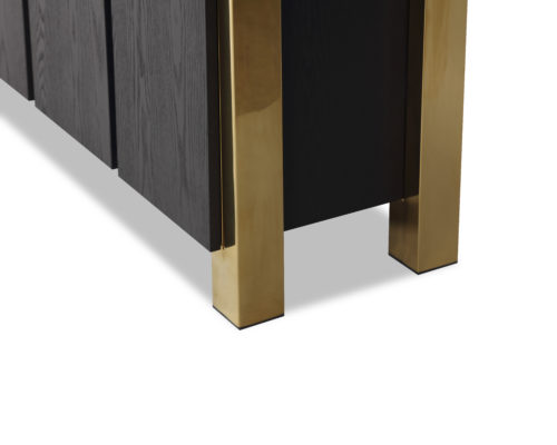 Liang & Eimil Enigma Sideboard Black Ash Polished Brass GM-SB-152