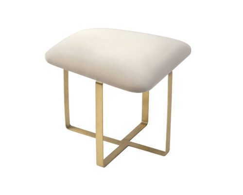 Liang & Eimil Tatel Stool Gainsborough Limestone Velvet BH-STL-208 (2)