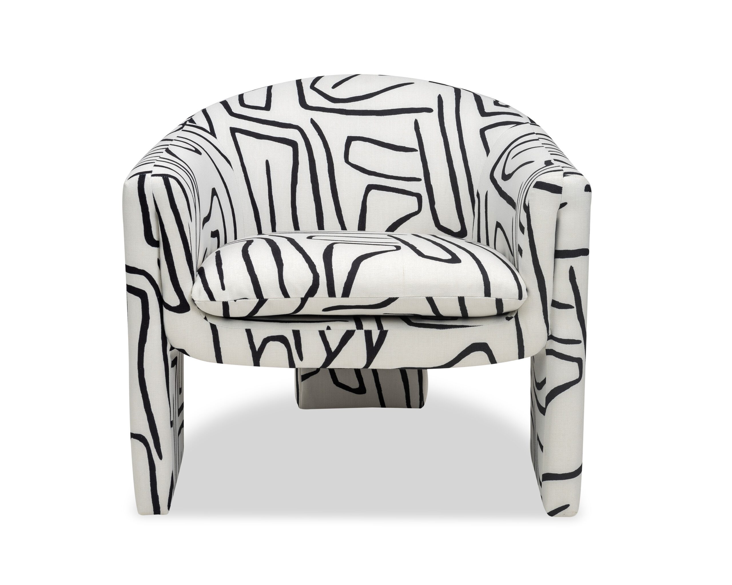 Black and white print chair new arrivals