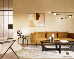 Mossi Sofa - Baxter Honey Velvet - Liang & Eimil : Liang & Eimil