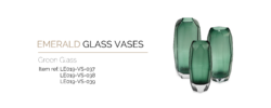 Liang and Eimil Emerald Glass Vases