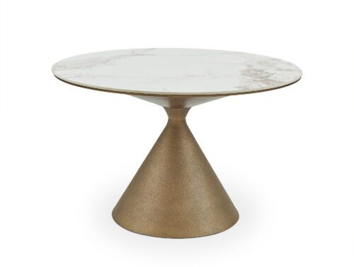 L&E - Ditta Dining Table - Patina Antique Gold